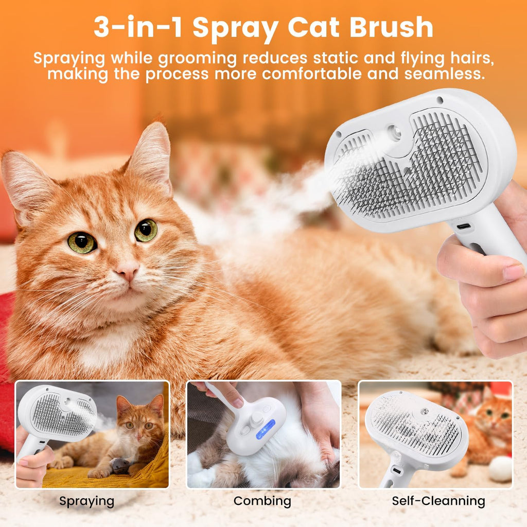 3-in-1 Steam Brush for Pets