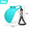 Plastic Dogs Cat Drinking Bottle with Lanyard Outdoor Foldable Water Dispensers Leak-proof Compact Travel Pet Water Bottle