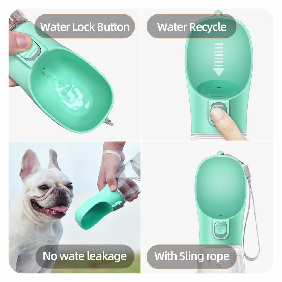 Dog Water Bottle For Pet Dogs Cats Water Feeder Bowls